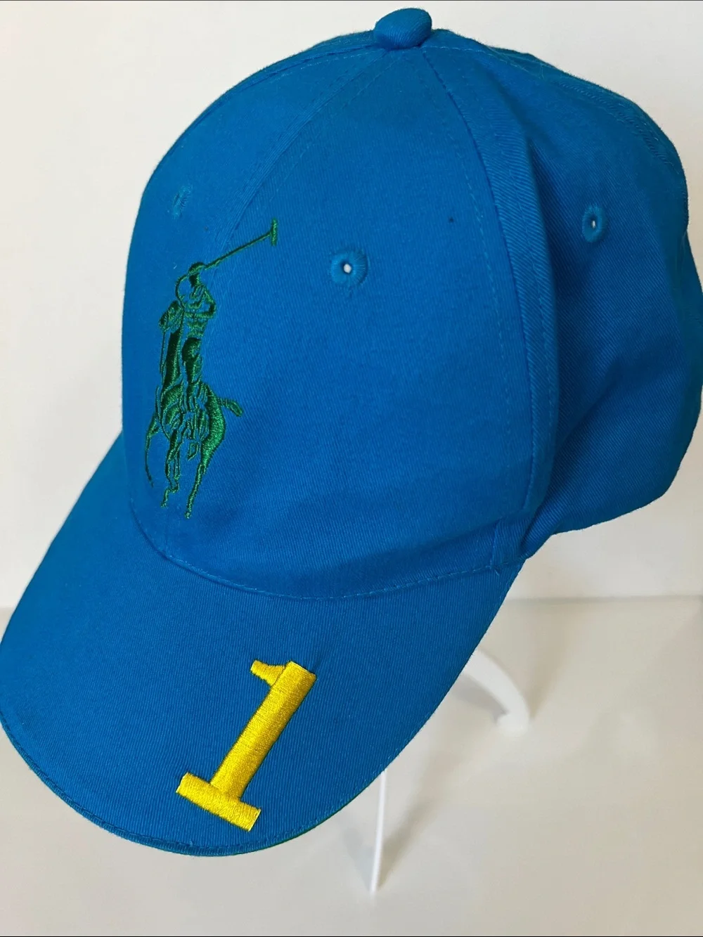 Ralph Lauren Teal Cap with Embroidered Logo
